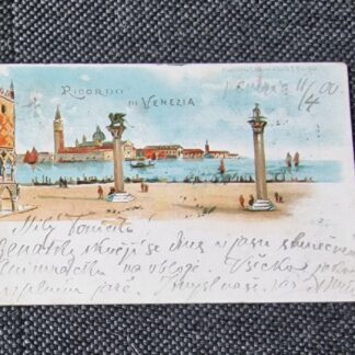 Historická pohlednice z Benátek