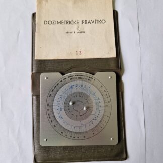 Staré Dozimetrické Pravítko s návodem