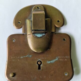 Starožitný mosazný zámek J. Nigst & Sohn Wien