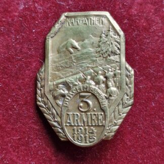 R.U. čepicový odznak KARPATHEN 3.ARMEE 1914-1915